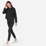 Everlane  Street Fleece Pullover Sweater Acuba Black Loungewear Small Photo 4