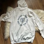 OUTER BANKS “Good Time All The Time” Pullover Hoodie White Size M Photo 4