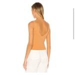 Line and Dot NWT  Orange Ribbed V-Neck Tank Top Sherbert Orange Size Medium Photo 2