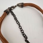 Chico's Chico’s black beaded layered multi-strand twisted necklace leather cord‎ Chunky Photo 3