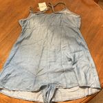 Forever 21 Light  NWT Blue Denim Romper size L Photo 3