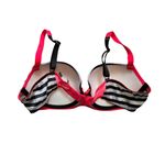 Victoria's Secret Very Sexy Push Up Black White Striped Underwire Bra Size 34C Photo 5