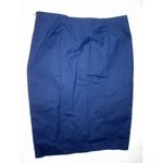 Ellen Tracy New Womens NWT Skirt 10 Blue Office Dark Straight Work Knee Classy Photo 4