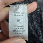 None Womens Open Cardigan Knitted Pocket Gray‎ Shawn Wool Blend Size Medium Photo 3