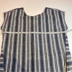 Peyton & Parker Striped linen cotton blend dress M Blue Size M Photo 10