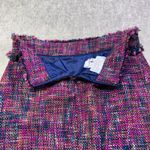 Vintage 1970s Dilly of California Tweed Skirt Barbie Pink Frayed Hem Size M Size M Photo 3