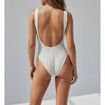 MONDAY SWIMWEAR Sardinia One Piece Swim, Ivory Crochet, Large White Photo 1