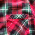 Croft & Barrow Button Down Flannel Pajama Top Red Size Medium Photo 2