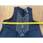 Wrangler  Retro Black Multicolor Embroidered Aztec‎ Design Top Sz M EUC Photo 2