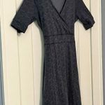Toad & Co cue wrap cafe dress size small faux wrap in blue outdoors comfort Photo 2