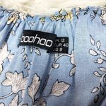 Boohoo Blue Yellow Floral Maxi Dress Size 8 Photo 4