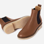 Everlane  The Italian Leather Chelsea Boots in Tobacco Mismatched L 7 R 6.5 New Photo 0