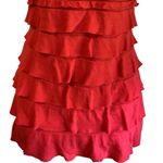 Max edition  Vibrant Red Layered Long Blouse/Mini Dress/Swim Cover Up Photo 5