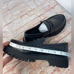 Black Faux Leather Platform Loafers Size: Men’s 6 (fits a Women’s 8) Photo 7