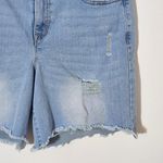 Nanette Lepore  Belle High-Rise Light Wash Denim Shorts Size 8 Photo 2