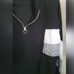 PINK - Victoria's Secret Pink Victoria’s Secret Gray & Black 1/4 zip pullover size Large Photo 9