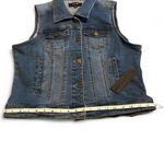 Black Label  c’est to Denim Sleeveless Vest with Button Details size XL Photo 4