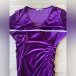 Guberry Chic Velvet Long Sleeve Dress in Deep Burgundy Purple Size L Photo 6
