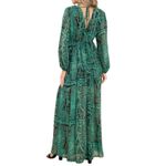 Aakaa AAKKA Magical Maiden Long Sleeve V-Neck Maxi Dress, Size S, New without Tag Photo 3