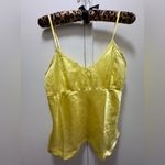 Jolinesse Satin Butter Yellow Bow Camisole Lace Medium Photo 1