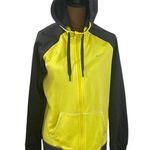 Nike Just Do It spell out therma-fit zip athletic hoodie yellow and gray size XL Photo 0