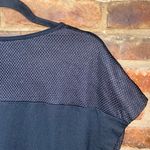 Mango MNG Casual Black Metallic Mesh Short Sleeve Mini Dress Women's Size XS Photo 5