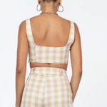 Princess Polly  Huxley top in Beige Check Photo 1