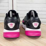 Adidas Originals Falcon Running Shoes Corduroy Leather Black Pink 8 Photo 5