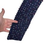 NWT DOEN Solandis Navy Beaded Crochet Long Sleeve Knit Mini Bodycon Dress sz M Size M Photo 6