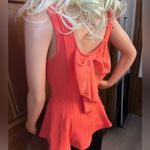 Chetta B Vibrant Coral Peplum Tank Photo 6