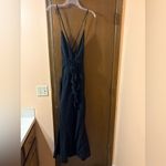 Babyboo NWT  Constantina Ruffle Corsage Halter Black Maxi Dress Photo 2