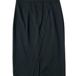 Jennifer Lopez Straight Pencil Knee Length Front Split Skirt Black Size 4 Photo 0
