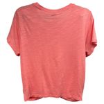 Sanctuary  Coral Pink Tie Front Cropped Tee Shirt Short Sleeve Casual Size Medium Photo 1