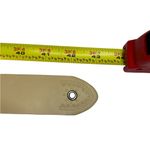 Vintage Western Floral Concho Belt – Cream Leather Look with Metal Accents XL Silver Photo 7