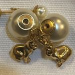 Christian Dior Dior Tribales Earrings Gold-Finish Metal and White Resin Pearls Photo 6