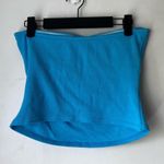 Princess Polly Baseline Blue Strapless Ribbed Tube Top 6 Photo 5