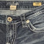 Silver Jeans Women’s Silver Aiko Skinny Dark Blue Denim Jeans, Wide Stitching, Size 29 Photo 3