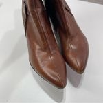 Nine West Manhunt Brown Leather Knee High Dressy Stiletto Heel Boots Women 5.5M Photo 4