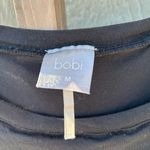 Bobi  Los Angeles Womens Shirred Ruched Tank Dress Black Cotton Size Medium Photo 5