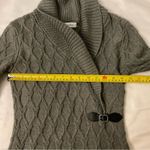 Calvin Klein Gray Cable Knit Shift Sweater Dress S Winter Cozycore Corporate Photo 6