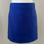 J.Crew Royal Blue Cotton A-Line Skirt sz 6 Photo 0