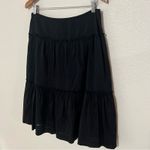 Tommy Bahama black tiered layered silk cotton knee length skirt 10 Photo 2