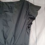 J.Crew  Black V-Neck Ruffle Sleeve Top NWT Photo 9