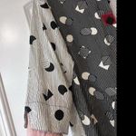 Ali Miles Womens M Tunic Blouse Top Geometric Lagenlook Black Size M Photo 5