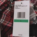 Jessica Simpson Top Plaid Ruffle in Tawny Port Black Red Size L New with Tag Photo 7