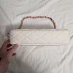 Kate Spade NWTS Textured Tweed Carey 2 Way Purse Cream/White Photo 2