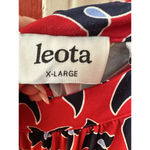 Leota Women’s Midi Sleeveless Blue/Red Aria Dress SZ XL Photo 9