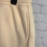 Commense jersey knit active shorts size XL butter cream color tie waist cozy Yellow Photo 3