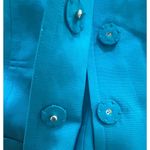 Talbots  Collection Linen Silk Blue Lightweight Blazer Jacket Pockets Womens Sz 8 Photo 1