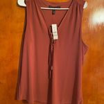 White House | Black Market  Rust tie sleeveless tank size XL NWT $55 Photo 0